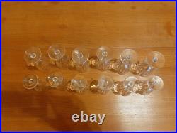 Ensemble de verres anciens Baccarat