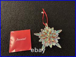 Etoile de Noël gros flocon en cristal de Baccarat 2013