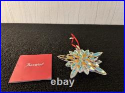 Etoile de Noël gros flocon en cristal de Baccarat 2013