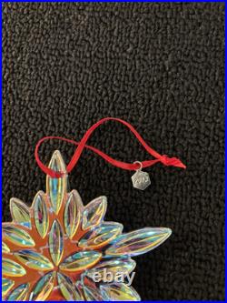 Etoile de Noël gros flocon en cristal de Baccarat 2013