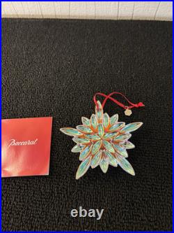 Etoile de Noël gros flocon en cristal de Baccarat 2013