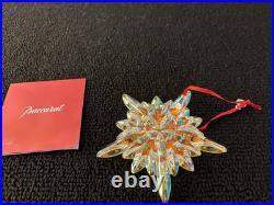 Etoile de Noël gros flocon en cristal de Baccarat 2013