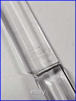 Exceptionnel couteau à découper en cristal de Baccarat, époque art déco