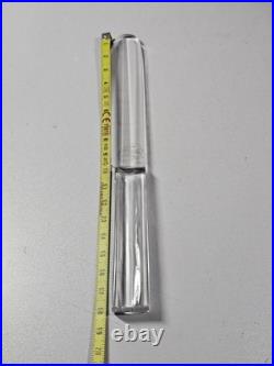 Exceptionnel couteau à découper en cristal de Baccarat, époque art déco