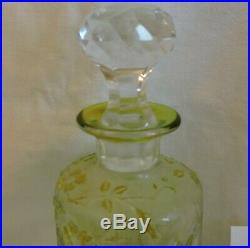Flacon En Cristal De Baccarat Eglantier Jaune 14.5 CM N° 3