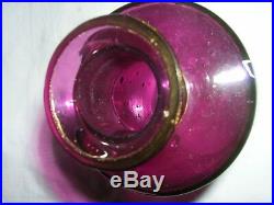 Flacon En Cristal De Baccarat Violet Haut 18 CM