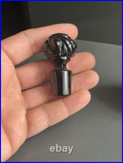 Flacon En Cristal Noir Baccarat Modelé Russe