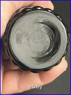 Flacon En Cristal Noir Baccarat Modelé Russe