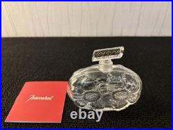 Flacon à parfum Caron modèle 2 fleurs en cristal de Baccarat