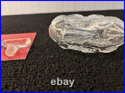 Flacon à parfum Caron modèle 2 fleurs en cristal de Baccarat