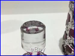 Flacon à parfum en cristal de BACCARAT taillé Diamants Pierreries 801