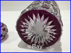 Flacon à parfum en cristal de BACCARAT taillé Diamants Pierreries 801