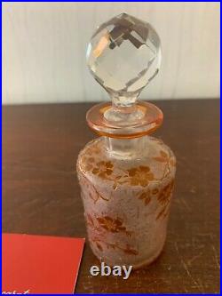 Flacon églantier en cristal de Baccarat h 12.5 cm