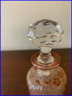 Flacon églantier en cristal de Baccarat h 16 cm