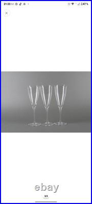 Flûtes A Eau Et A Vin En Cristal De Baccarat Modèle Dom Perignon