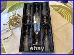 Flûtes à champagne en Cristal de Baccarat, 2 Coffrets De 6 Flûtes chacun