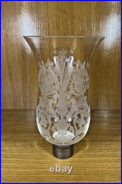 Globe Tulipe Baccarat en Cristal Gravé pour photophores Globe Tulipe Baccarat en Cristal Gravé pour photophores