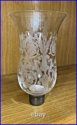 Globe Tulipe Baccarat en Cristal Gravé pour photophores Globe Tulipe Baccarat en Cristal Gravé pour photophores