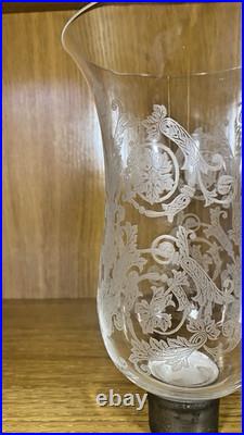 Globe Tulipe Baccarat en Cristal Gravé pour photophores Globe Tulipe Baccarat en Cristal Gravé pour photophores