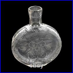Gourde Flasque Flacon Cristal Taille Baccarat Tsar Mandarin Crystal Flask Gour