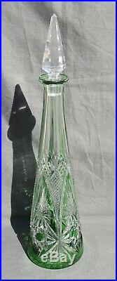 Grand Carafe Cristal Taille Modelé Lagny Baccarat 1916