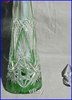Grand Carafe Cristal Taille Modelé Lagny Baccarat 1916