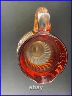 Grand Pichet / Broc de toilette en Cristal de BACCARAT modèle BAMBOU / Vers 1890