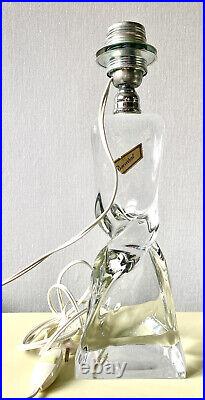 Grand Pied de Lampe en Cristal de Baccarat