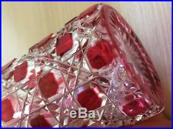 Grand flacon en cristal de Baccarat modèle Diamants Pierreries