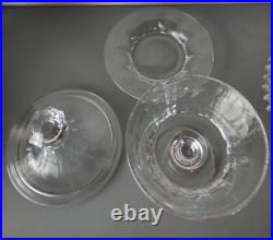 Grand h 21 cm CONFITURIER CRISTAL TAILLE BACCARAT HARCOURT BONBONNIERE COUPE