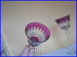 Grand verre Roemer Rhin cristal de couleur Baccarat modèle Piccadilly Violet