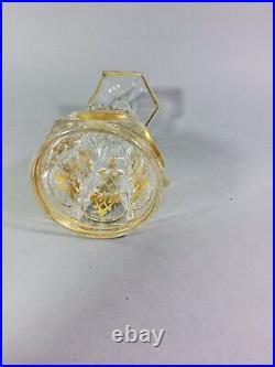Grand verre à pied Cristal moulé CHARLES X XIXe BACCARAT LE CREUSOT doré calice Grand verre à pied Cristal moulé CHARLES X XIXe BACCARAT LE CREUSOT doré calice