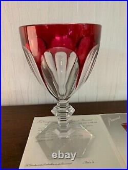 Grand verre rare de collection Harcourt en cristal de Baccarat h 24.5 cm