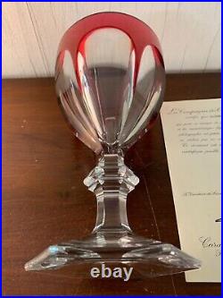 Grand verre rare de collection Harcourt en cristal de Baccarat h 24.5 cm