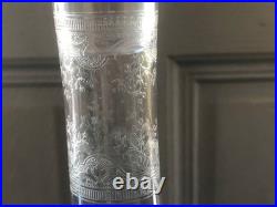 Grande carafe en cristal gravé BACCARAT Medicis forme 8470 gravure 8828