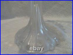 Grande coupe sur pied cristal moulé Baccarat 4952 (crystal footed bowl) st83ety
