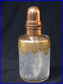 LAMPE BERGER Cristal BACCARAT Palmettes or gravé acide no St Louis