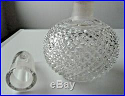 Lampe Muller en cristal de BACCARAT modèle diamant ancètre de Berger, signée