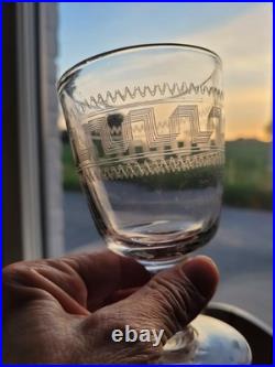 Lot 10 verres vin cristal BACCARAT France/mod. 3458 gravé/frise grecque/1900