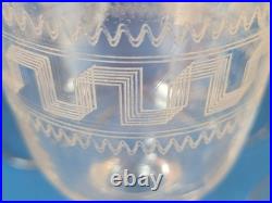 Lot 10 verres vin cristal BACCARAT France/mod. 3458 gravé/frise grecque/1900