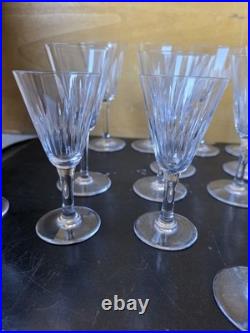 Lot 19 verres Baccarat cristal
