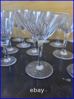 Lot 19 verres Baccarat cristal