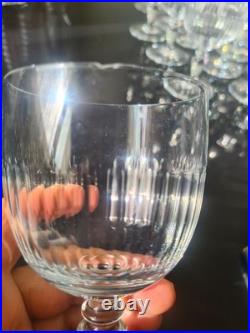 Lot 22 verres à pied en verre Cristal Baccarat MODELE Renaissance Estampillé