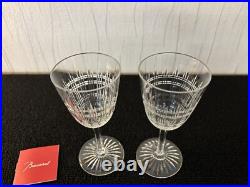 Lot 2 verres à vin blanc modèle Dombasle en cristal de Baccarat (prix des 2)mod2 Lot 2 verres à vin blanc modèle Dombasle en cristal de Baccarat (prix des 2)mod2