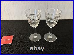 Lot 2 verres à vin blanc modèle Dombasle en cristal de Baccarat (prix des 2)mod3 Lot 2 verres à vin blanc modèle Dombasle en cristal de Baccarat (prix des 2)mod3