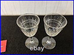 Lot 2 verres à vin blanc modèle Dombasle en cristal de Baccarat (prix des 2)mod3 Lot 2 verres à vin blanc modèle Dombasle en cristal de Baccarat (prix des 2)mod3