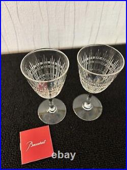 Lot 2 verres à vin blanc modèle Dombasle en cristal de Baccarat (prix des 2)mod3 Lot 2 verres à vin blanc modèle Dombasle en cristal de Baccarat (prix des 2)mod3