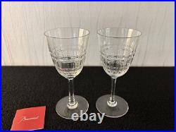 Lot 2 verres à vin rouge modèle Dombasle en cristal de Baccarat (prix des 2)