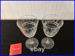 Lot 2 verres à vin rouge modèle Dombasle en cristal de Baccarat (prix des 2)