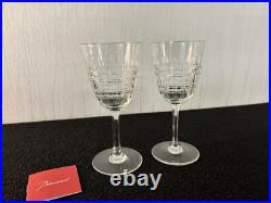 Lot 2 verres à vin rouge modèle Dombasle en cristal de Baccarat (prix des 2)